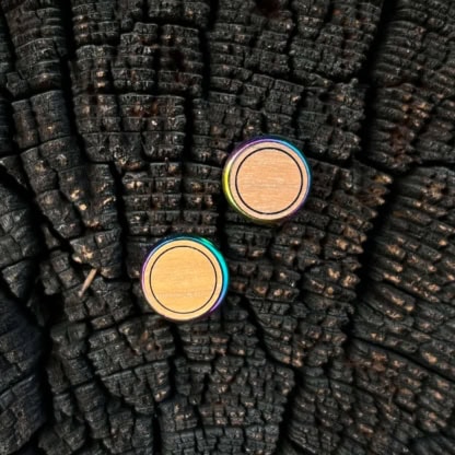 Ohrstecker Holz Kreis